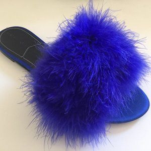 Kendall & Kylie Chloe Slide Slipper in Blue